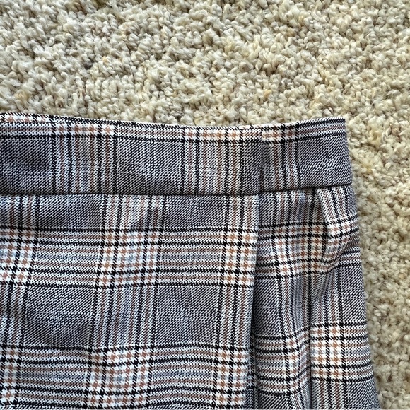 ASOS Gray Plaid Pleated Mini Skirt - Picture 8 of 10